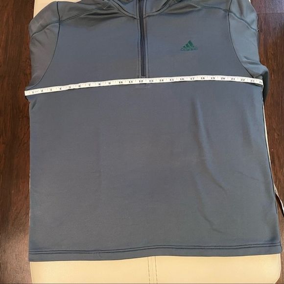 Adidas Long Sleeve Therma Fleece mens Training Running Sweater Zip Up Jacket XL - Picture 5 of 10